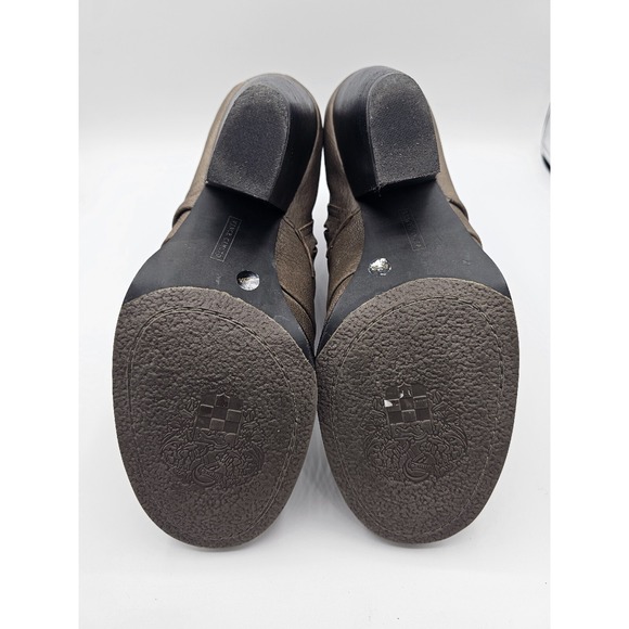 Vince Camuto Ankle Booties Womens 8.5 Brown Leather Belta Round Toe Zipper - Picture 9 of 12